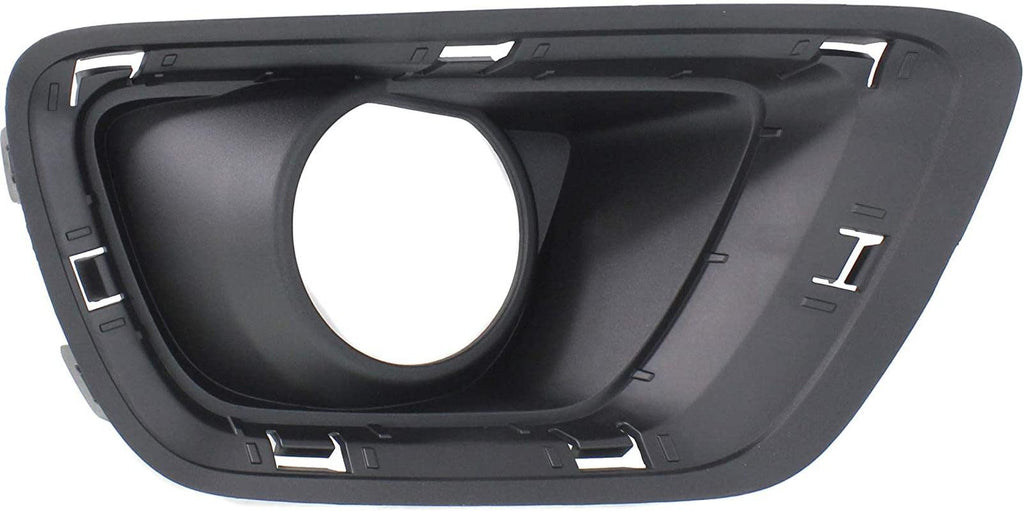 Front, Passenger Side Fog Light Trim Compatible with 2015-2021 Chevrolet Colorado Textured Black