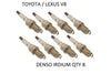 TOYOTA LEXUS V8 GENUINE DENSO SK20R11 OEM IRIDIUM SPARK PLUGS 8-Pcs