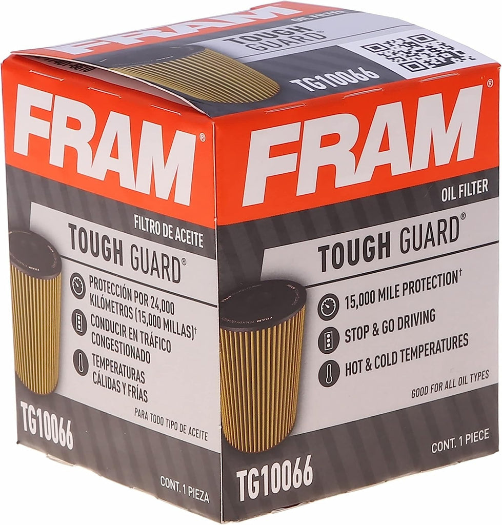 Tough Guard Replacement Oil Filter TG10066 with Suregrip, Designed for Interval Full-Flow Conventional and Synthetic Oil Changes Lasting up to 15K Miles (Pack of 1)