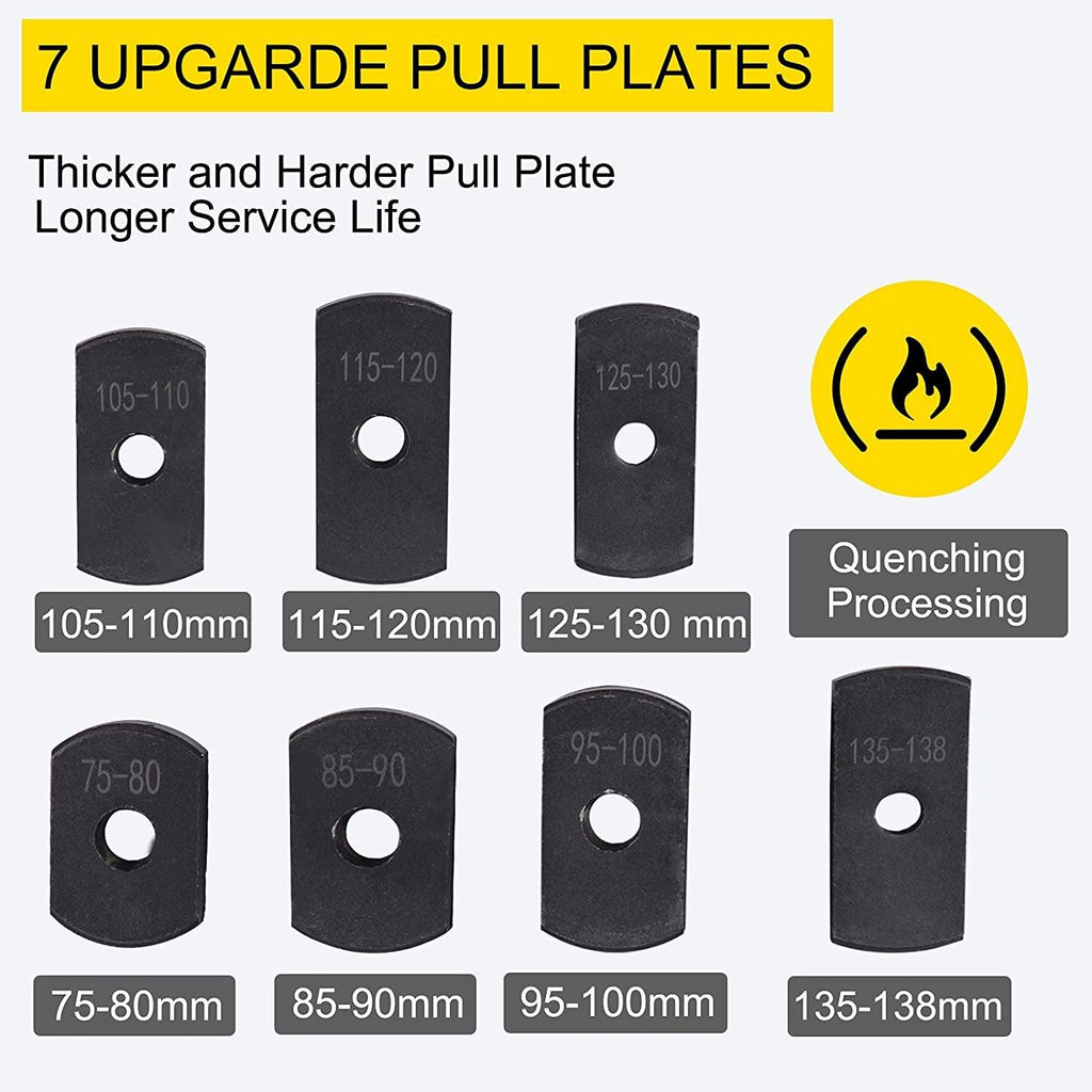 Liner Puller Cylinder Liner Puller, Diesel Engines Liner Puller Tool, Both Dry-Type and Wet-Type Fit Diameter of 75 Mm-138 Mm, Universal Cylinder Liner Puller Tool Set for Auto Repair