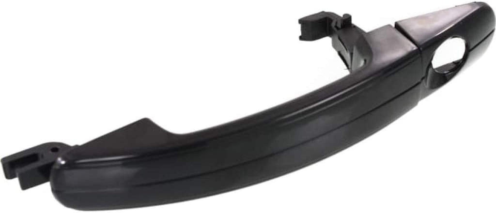 for Ford Focus Exterior Door Handle Front, Driver Side Smooth Black (2012-2014) | with Key Hole| Trim:All Submodels