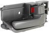 for Toyota Tacoma Interior Door Handle Front, Passenger Side Gray (2005-2012) | with Door Lock Button | Trim: Base/Pre Runner/X-Runner | TO1353136 | 6920502100B0