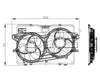 TYC Dual Radiator and Condenser Fan Assembly for Escape, Mariner 622120