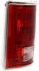 Tail Light Lens and Housing Compatible with 1979-1986 GMC K1500 Suburban / C1500 Suburban / K2500 Suburban with Chrome Trim, Set of 2, Driver and Passenger Side