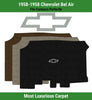 Lloyd Luxe Trunk Carpet Mat for '58 Chevy Bel Air W/Silver Outline Chevy Bowtie