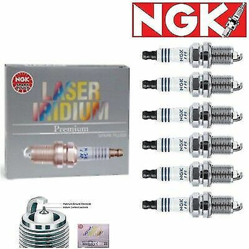 6 Pcs Laser Iridium Spark Plugs NGK 2007-2014 for Nissan Frontier 4.0L V6