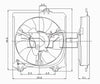 TYC A/C Condenser Fan Assembly for 01-04 RAV4 610460