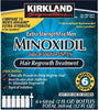 6 Months Kirkland Minoxidil 5% Extra Strength Hair Loss Regrowth Treatment Men, 12 Fl Oz (Pack of 6)