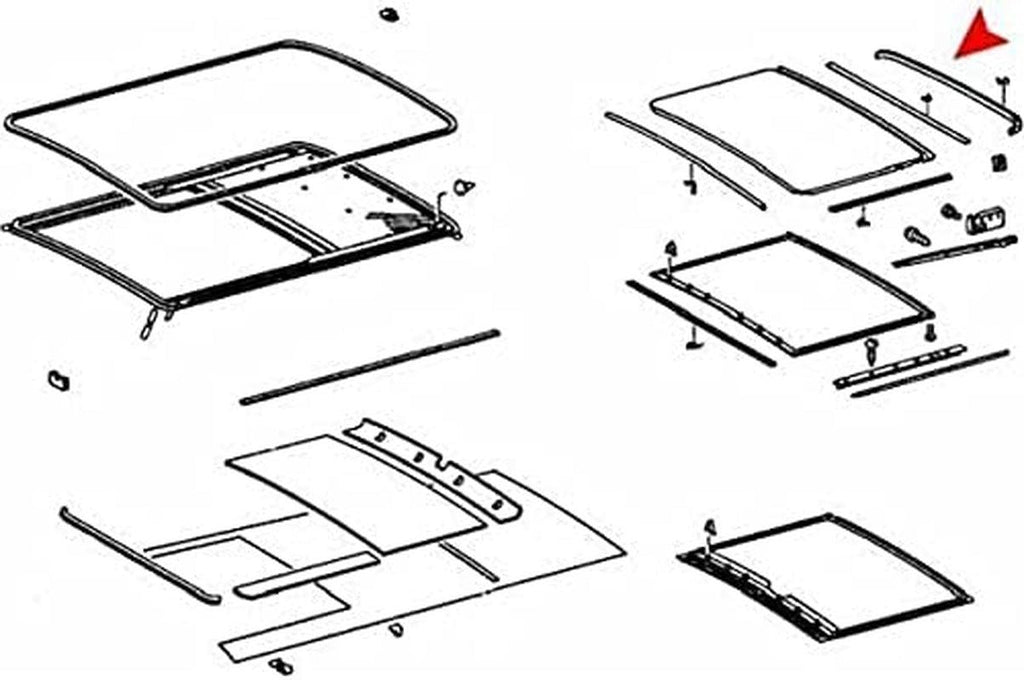 1157820198 Sunroof Seal, Rear