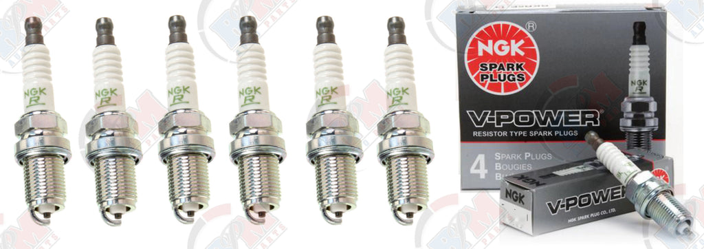 NGK "V-POWER" Spark Plugs (Set of 6) for 1998-2006 Toyota Sienna 3.0L 3.3L