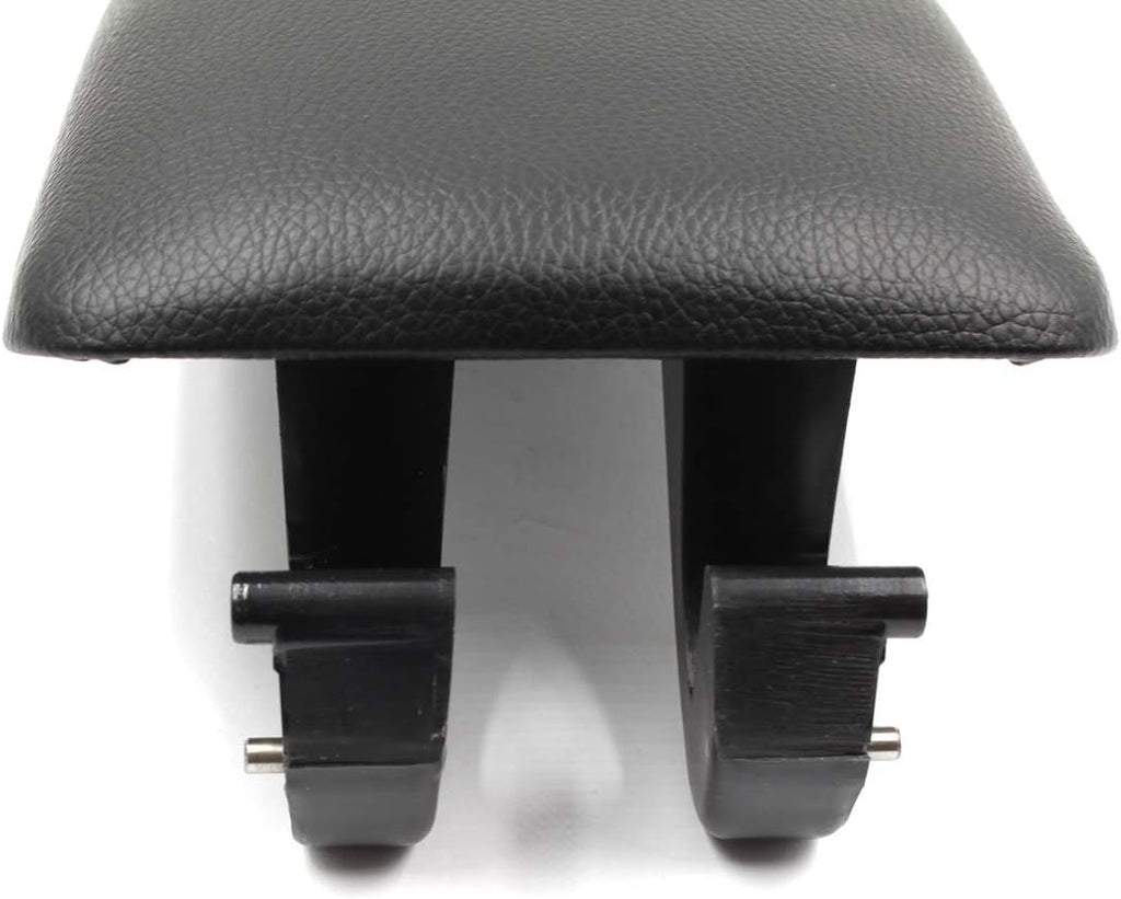 Black Leather Armrest Center Box Console Lid Cover fit Audi A4