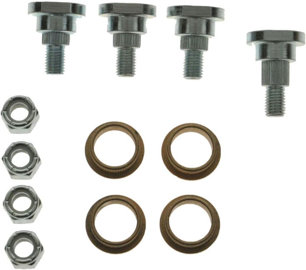 Upper & Lower Door Hinge Pin & Bushing Lock Nut Kit Compatible with Firebird Camaro