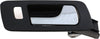 Dorman 81841 Front Passenger Side Interior Door Handle Compatible with Select Cadillac Models, Black; Chrome