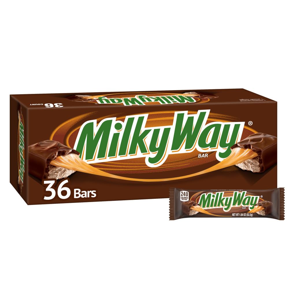 MilkyWay Candy Milk Chocolate Bars Bulk Pack, Full Size, 1.84 oz Pack of 36)