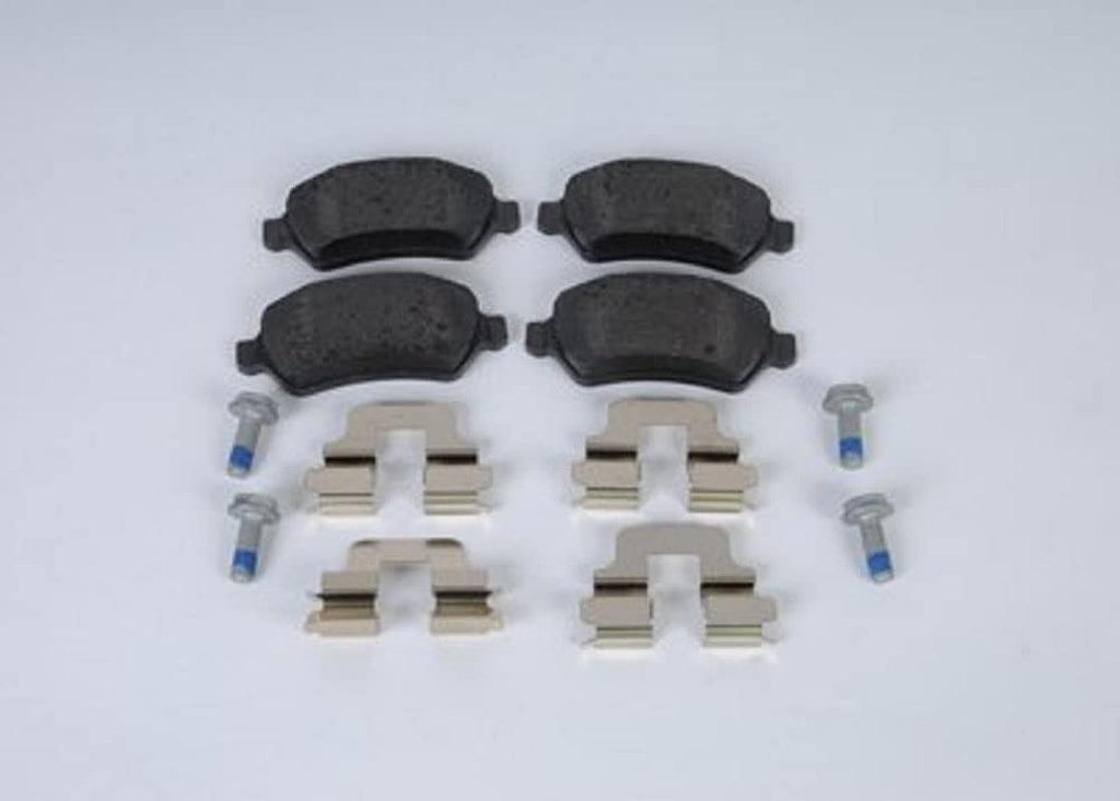 GM Genuine Parts 93193613 Rear Disc Brake Pad Set with Clips and Bolts