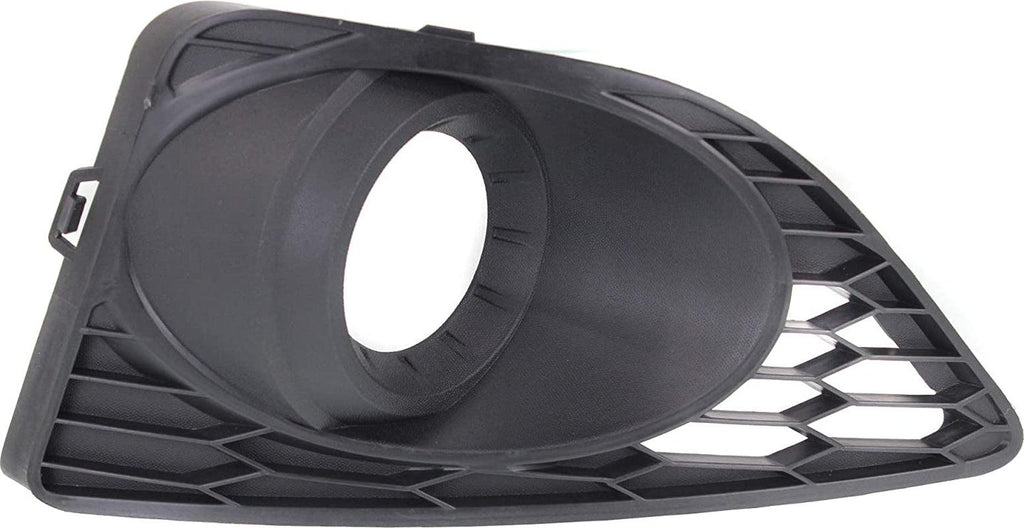 Fog Light Trim Compatible with 2010-2012 Ford Fusion Textured Black Front, Driver Side