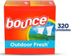 Bounce Fabric Softener Dryer Sheet Outdoor Fresh, 160 Sheets (Pack of 2)