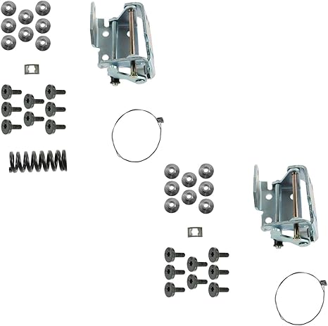 Front Upper Lower Door Hinge Repair Kit LH Side Pair Compatible with GMC Chevy Pickup