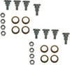 Upper & Lower Door Hinge Pin & Bushing Lock Nut Kit Compatible with Firebird Camaro