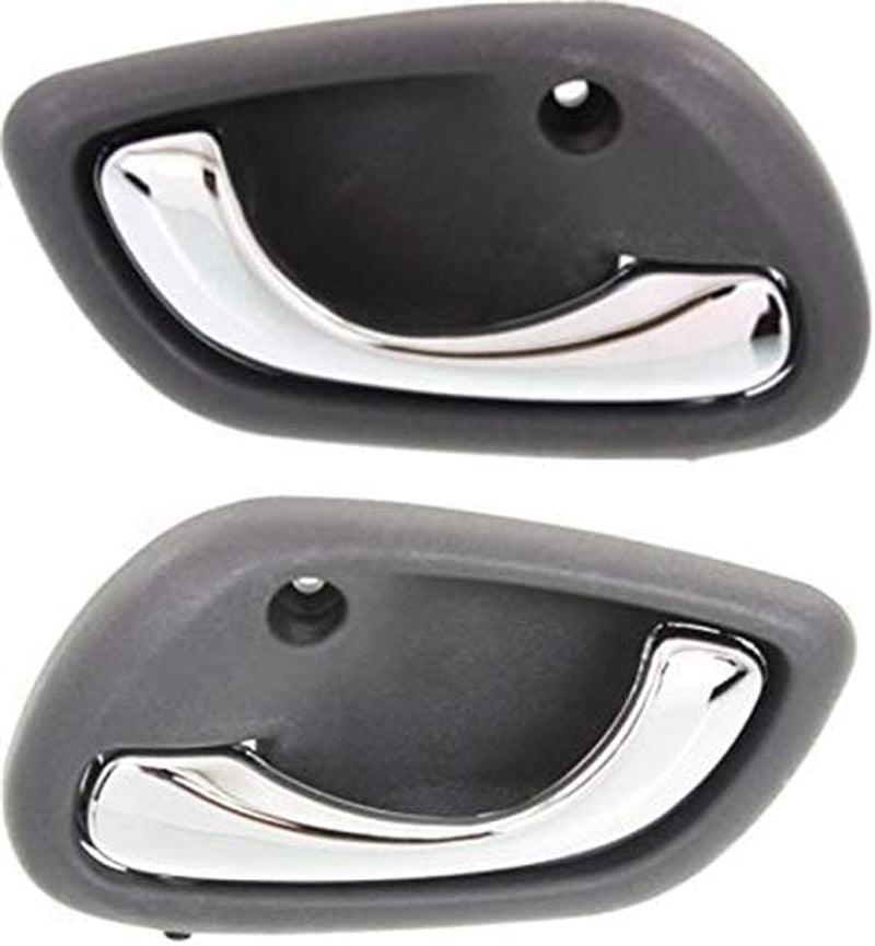 Front, Driver and Passenger Side Interior Door Handle Set of 2 Compatible with 1999-2004 Chevrolet Tracker