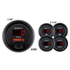 5 PC. GAUGE KIT 3-3/8 in. & 2-1/16 in. SPORT-COMP DIGITAL - greatparts