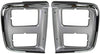 Chrome Headlight Trim Bezel for Dual Headlights Pair Set for 85-91 GMC Chevy Van