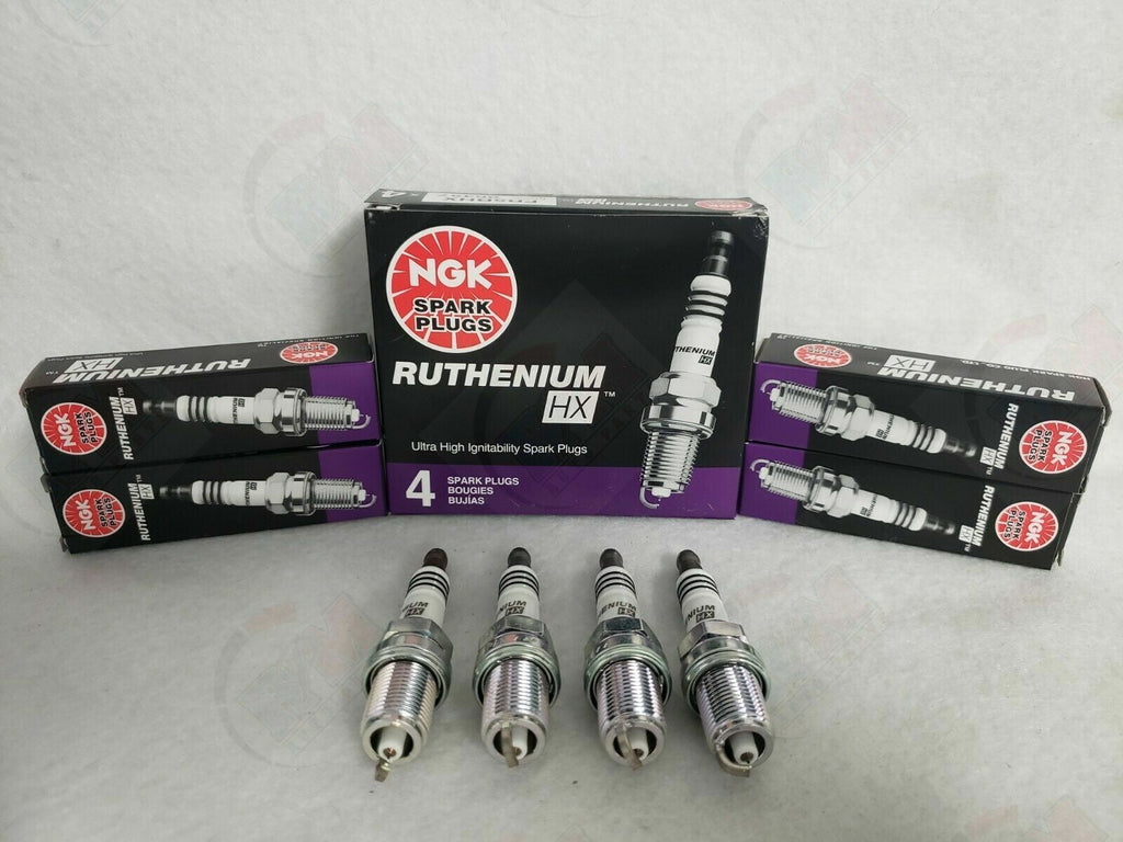 NGK RUTHENIUM HX Spark Plugs LTR6BHX 90495 Set of 4 for Ford TURBO Ecoboost