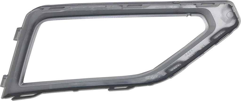 Driver and Passenger Side Fog Light Trim Compatible with 2018-2020 Volkswagen Atlas Silver - VW1039152, VW1038152