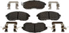 Gold 17D815ACH Ceramic Front Disc Brake Pad Set