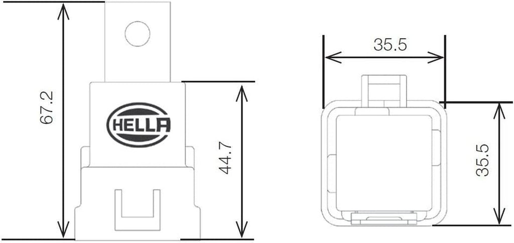 933332201 24V 10/20A Weatherproof SPDT Mini ISO Relay with Bracket, Multi