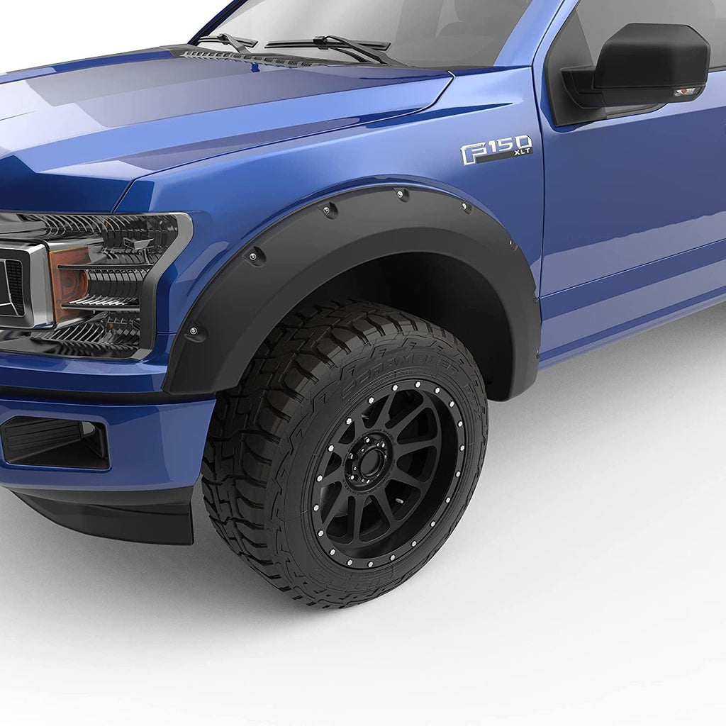 793574 Bolt-On Look Fender Flare Full Set, Matte Black Finish, Compatible with Select Ford F-150 Models