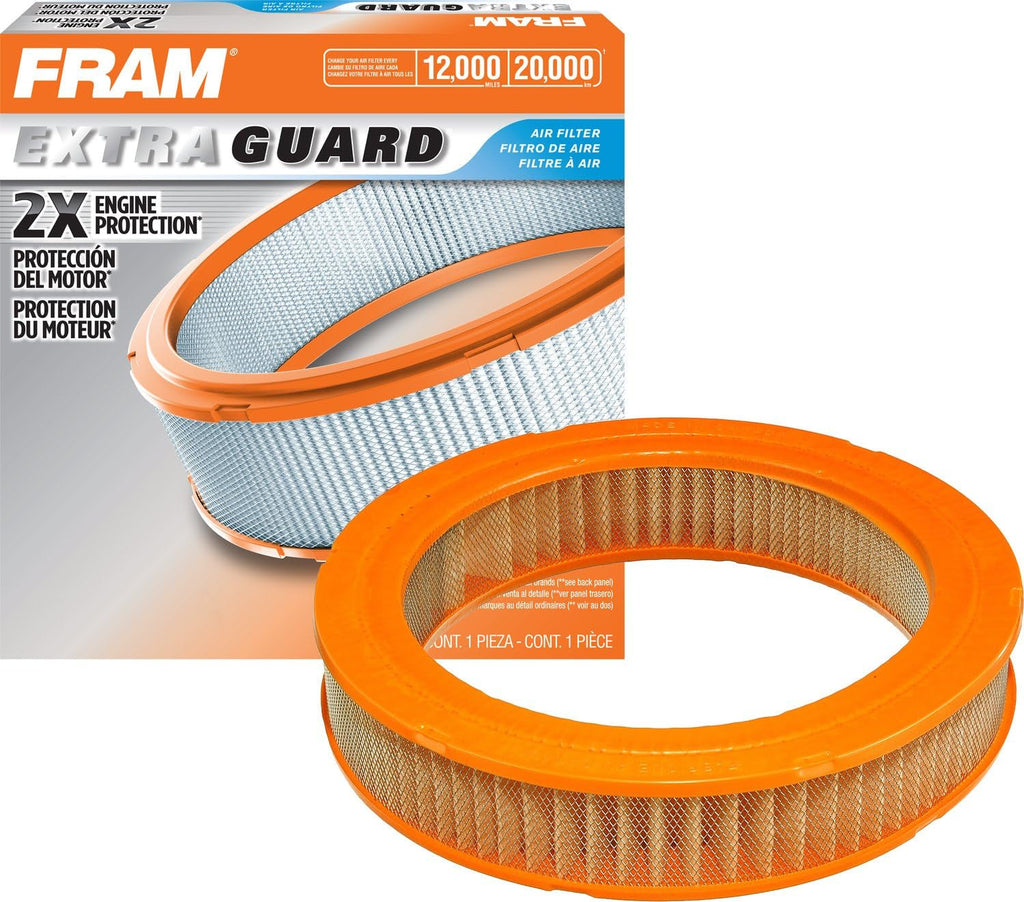 Extra Guard round Plastisol Engine Air Filter Replacement, Easy Install W/Advanced Engine Protection and Optimal Performance, CA3490