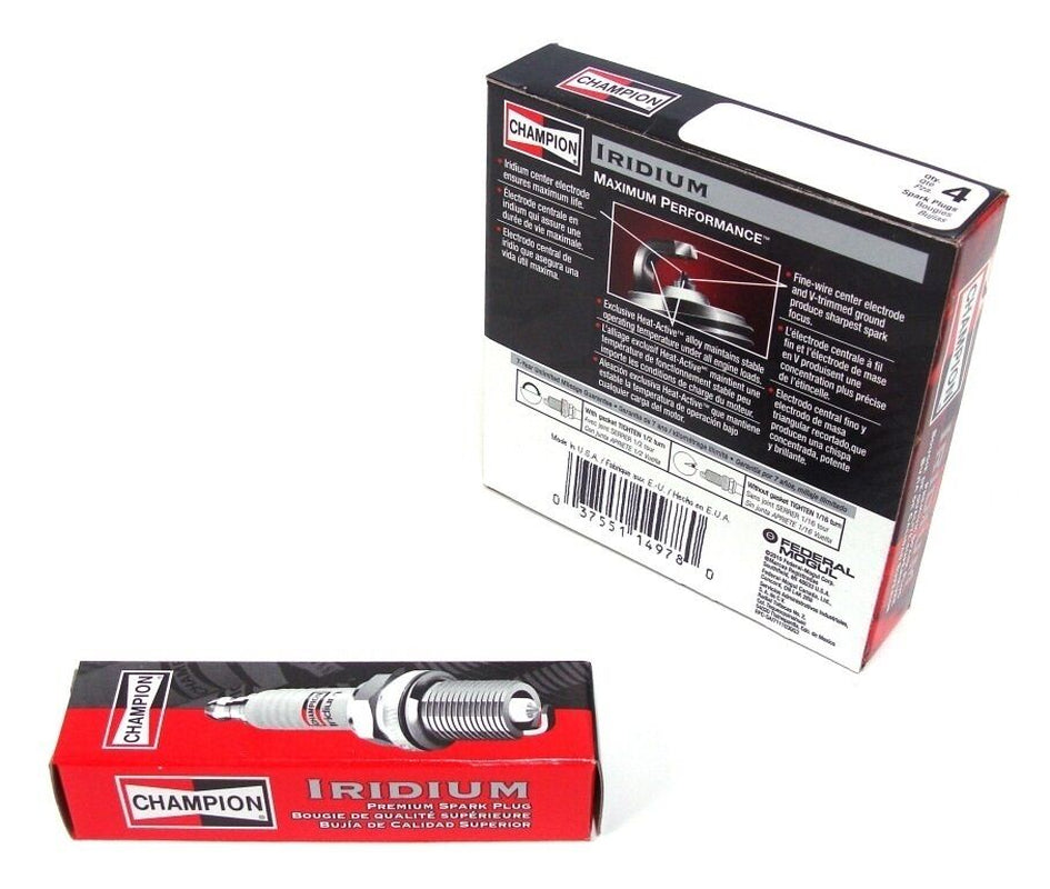 CHAMPION IRIDIUM Premium Iridium Spark Plugs 9016 Set of 4