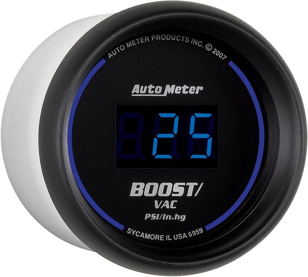 6959 Cobalt Digital 2-1/16" 30 in Hg.-Vac./30 PSI Vacuum/Boost Gauge