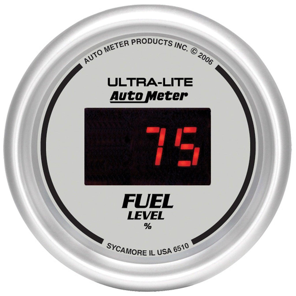 2-1/16 in. FUEL LEVEL PROGRAMMABLE 0-280 O DIG. SILVER - greatparts