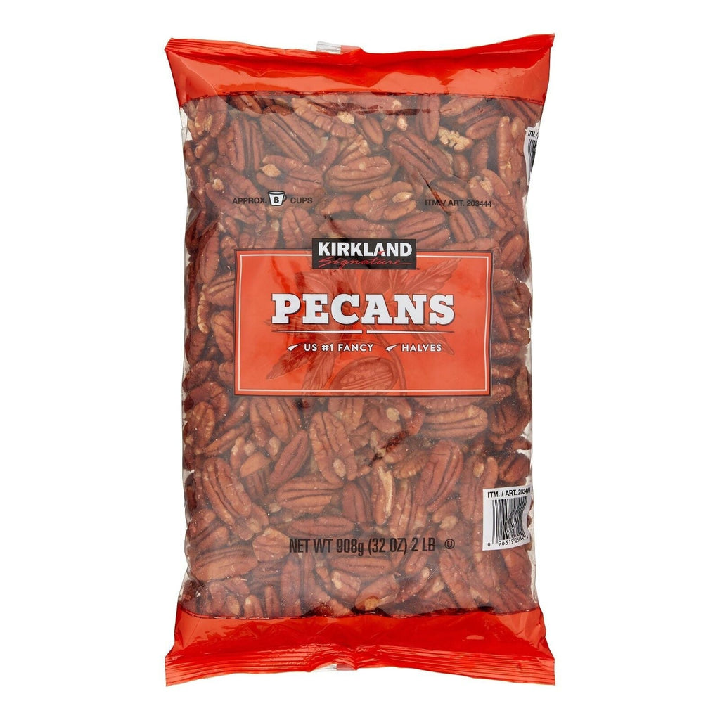 Kirkland Signature Pecan Halves 2 Pounds = 32 OZ Free Shipping!!