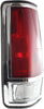 Tail Light Compatible with NISSAN PICKUP 1985-1986 LH Lens and Housing with Chrome Trim