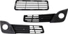 Fog Light Trim Set of 3 Compatible with 2012-2014 Toyota Camry Textured Black Front, Driver and Passenger Side