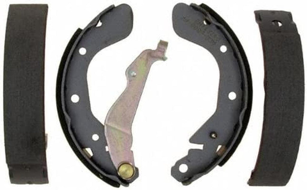 Silver 14814B Bonded Rear Drum Brake Shoe Set with Lever