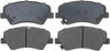 14D1543CH Advantage Ceramic Front Disc Brake Pad Set with Hardware