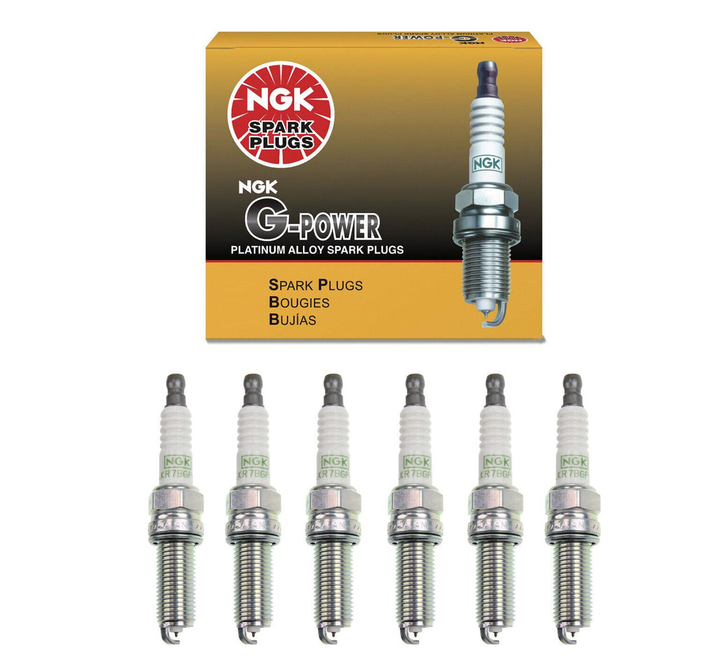 NGK G-Power Platinum Spark Plug Set 6PCS. 95983 LKR7BGP-8