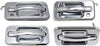 Front and Rear Exterior Door Handle Set of 4 Compatible with 2003-2009 Hummer H2 Chrome Driver and Passenger Side