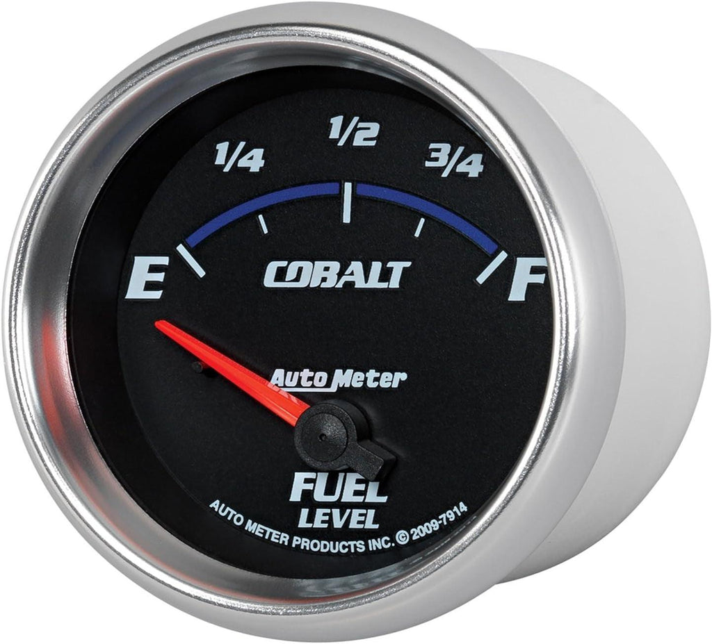 7914 Cobalt 2-5/8" 0 E/ 90 F Short Sweep Electric Fuel Level Gauge for GM