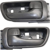 Interior Door Handle Set Compatible with 2002-2006 Toyota Camry Gray Front or Rear, Driver and Passenger Side