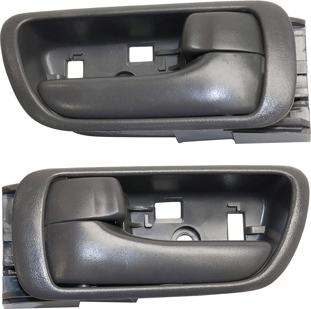 Interior Door Handle Set Compatible with 2002-2006 Toyota Camry Gray Front or Rear, Driver and Passenger Side