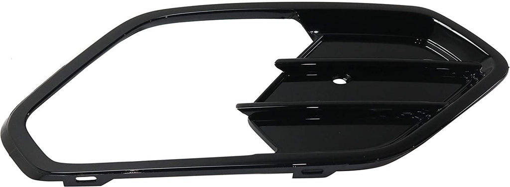 Fog Light Trim Compatible with Ford Escape 2017-2018 Passenger Side Painted-Black (Gloss Black)