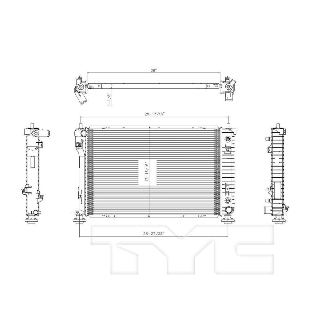 2879 Radiator Assembly for 06-09 Chevrolet Pontiac Equinox Torrent