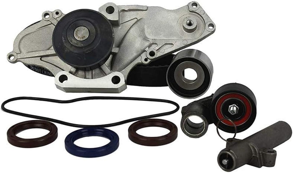 DNJ TBK284WP Timing Belt Kit with Water Pump/For 2000-2004 / Acura, Honda/Cl, MDX, Odyssey, Pilot / 3.2L, 3.5L / SOHC / V6 / 24V / 3210Cc, 3471Cc, 3474Cc, 3475Cc / J32A1, J32A2, J35A1, J35A3, J35A4