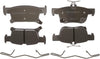 Silver 14D1923CH Ceramic Rear Disc Brake Pad Set