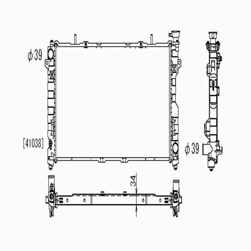 TYC 2795 Radiator Compatible with 2005-2007 Dodge Caravan/Grand Caravan